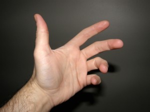 Use hand gestures in TV interviews