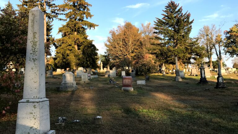 cemetery headstones