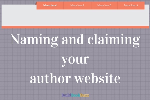 Naming and claiming your author website