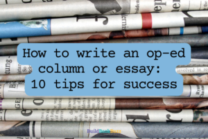 write an op-ed column or essay