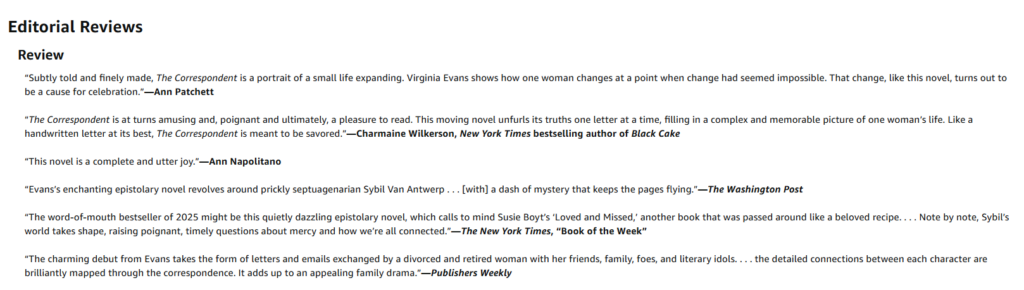 editorial reviews as example of social proof for authors