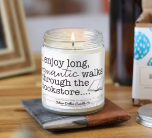 scented candle for book lovers