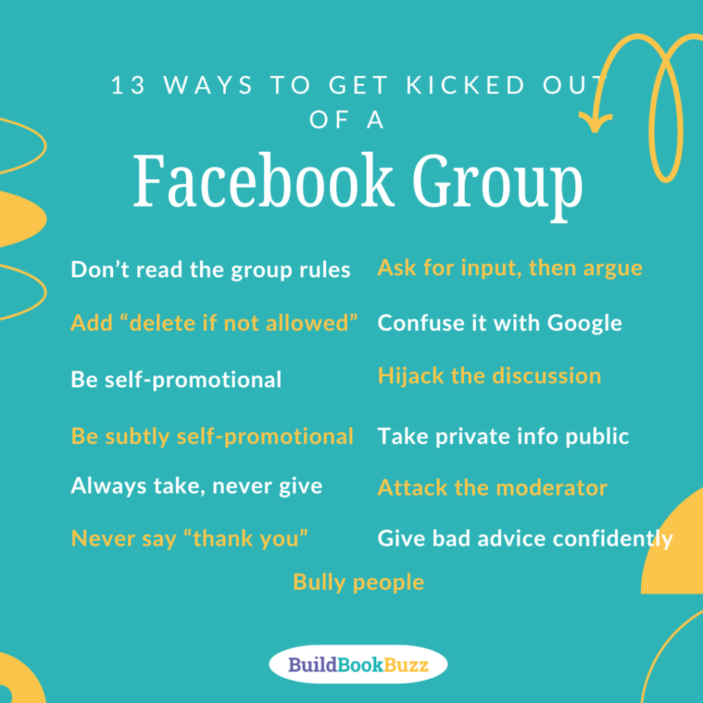 13 ways to get kicked out of a Facebook group 